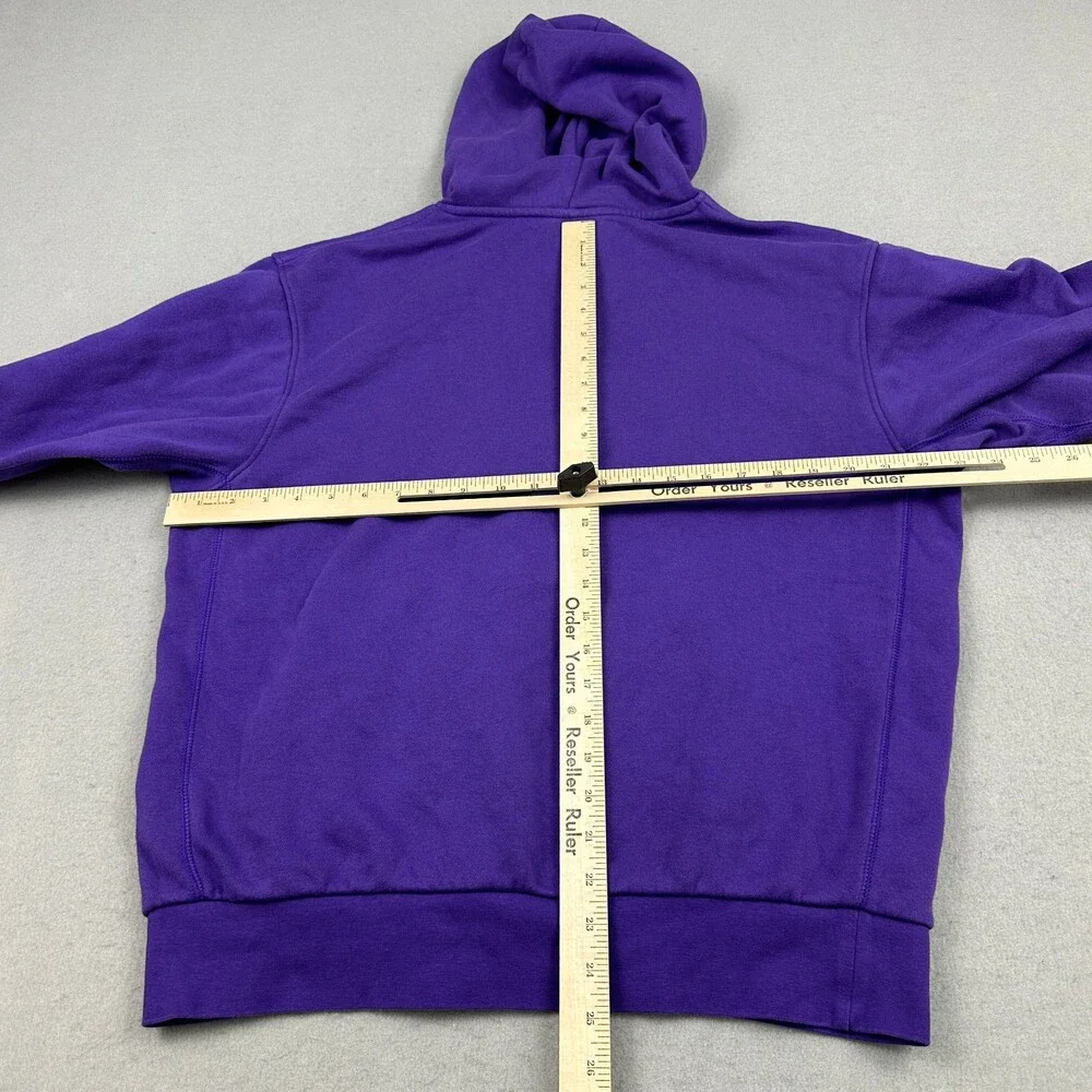 Los Angeles Lakers Hoodie Men Medium Purple Nike Pullover Sweatshirt Logo NBA M